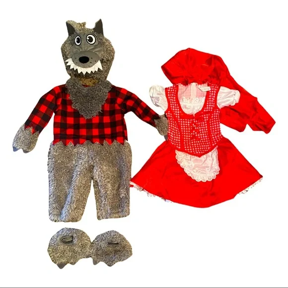 Little Red Riding Hood Costume For Toddlers - X-Small (3T-4T), Includes Dress And Hooded Cape With Bow - View #10